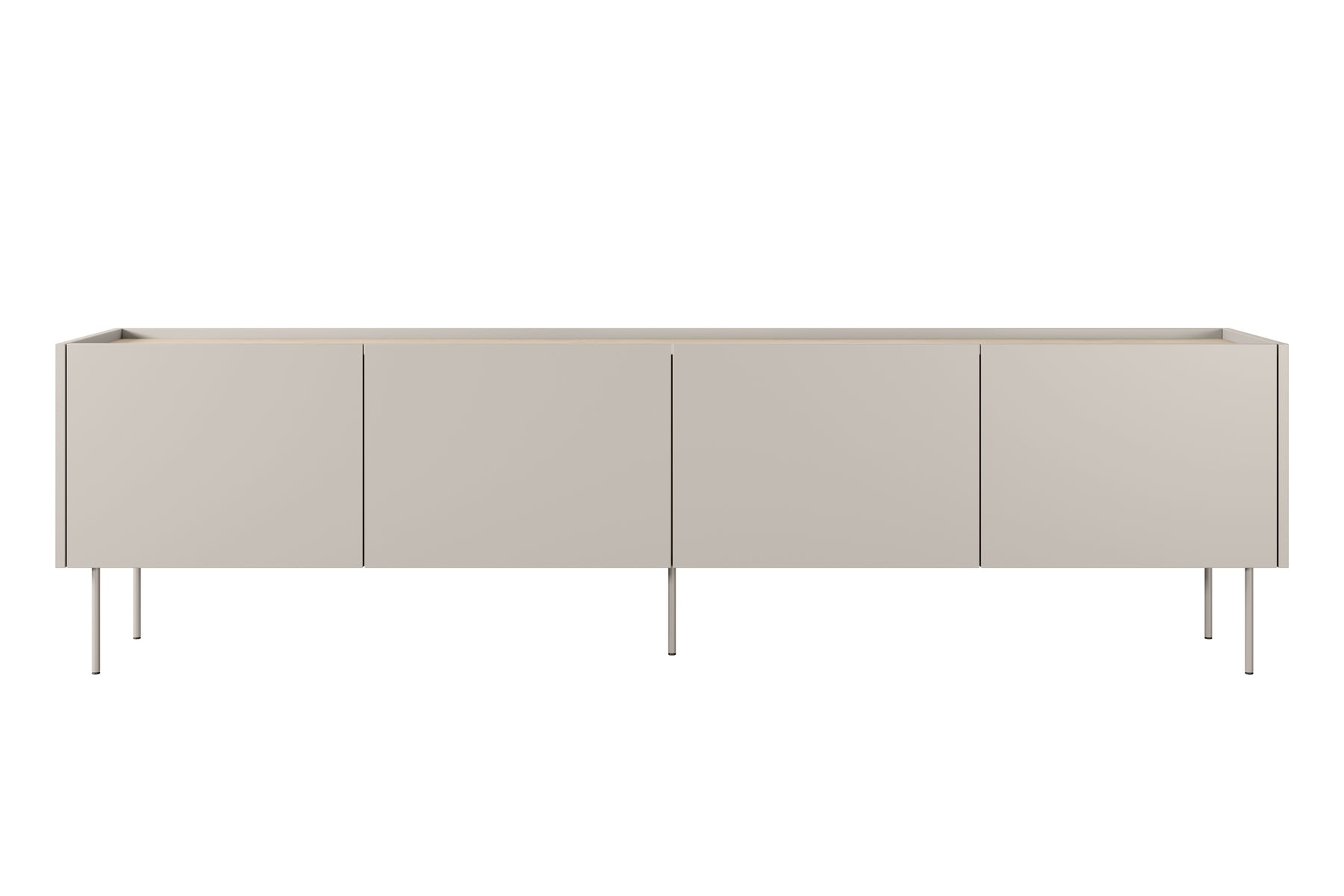 Mobile TV 4 ante 1 cassetto con piede in metallo Mars 220x60 cm