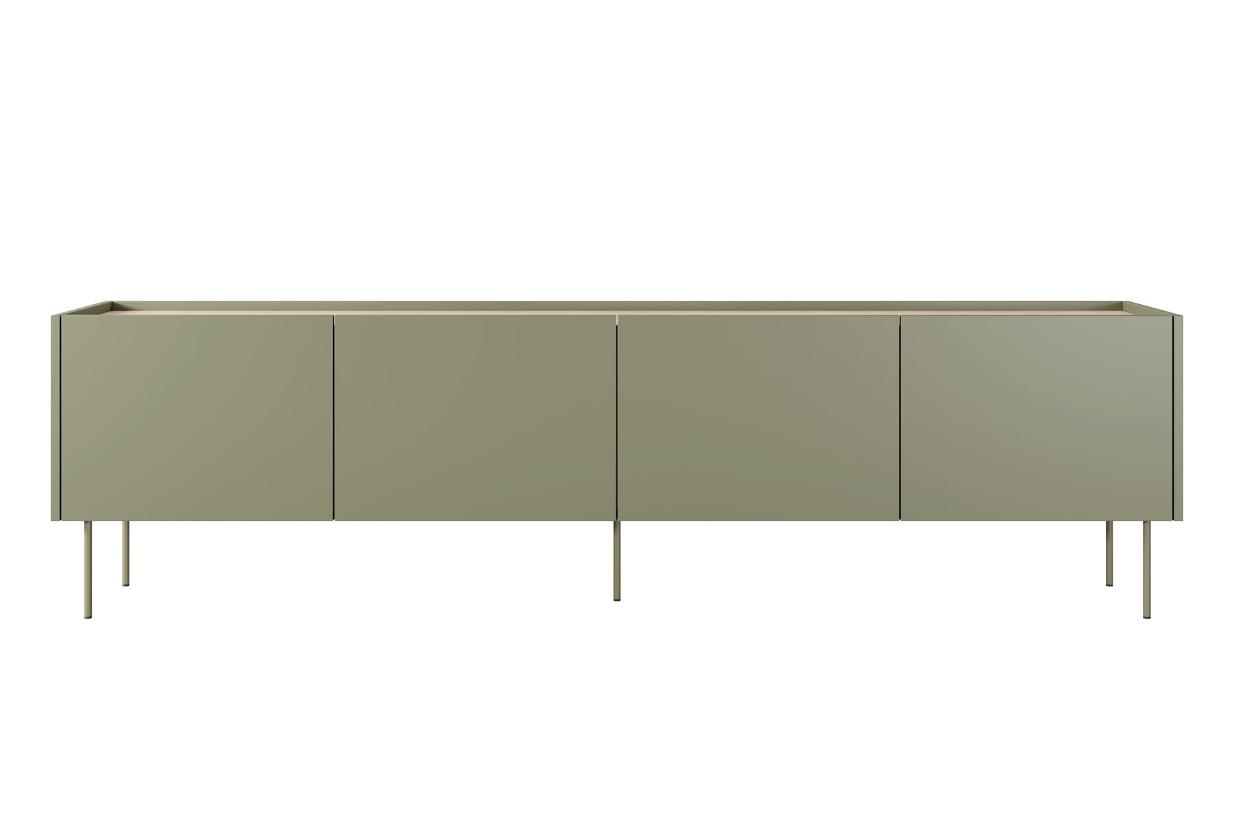 Mobile TV 4 ante 1 cassetto con piede in metallo Mars 220x60 cm