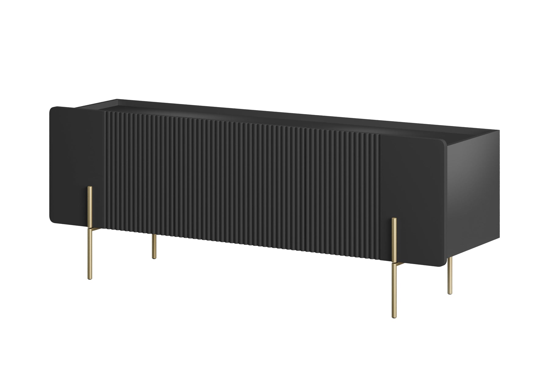 Mobile TV 2 ante 1 cassetto con piede in metallo Miami 150x57 cm