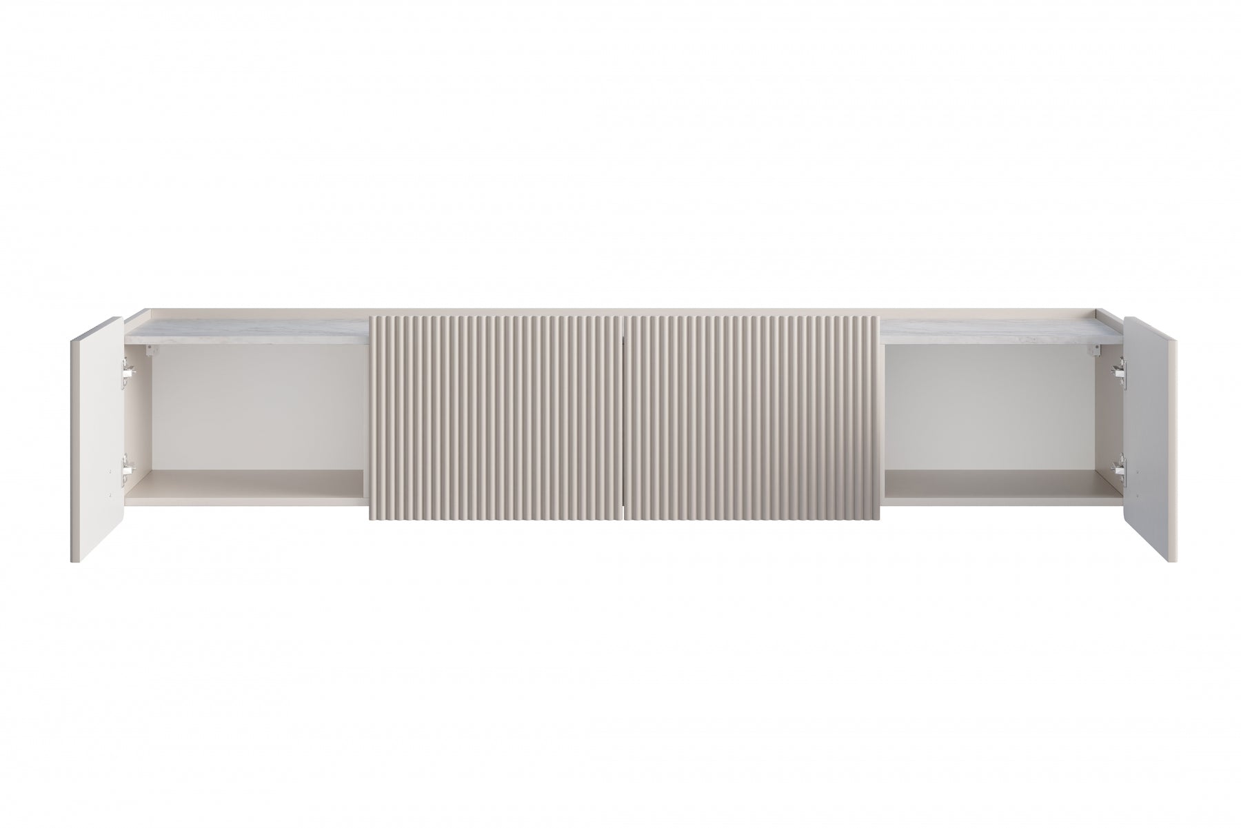 Mobile TV 2 ante 2 cassetti sospeso cashmere Miami 200x40 cm