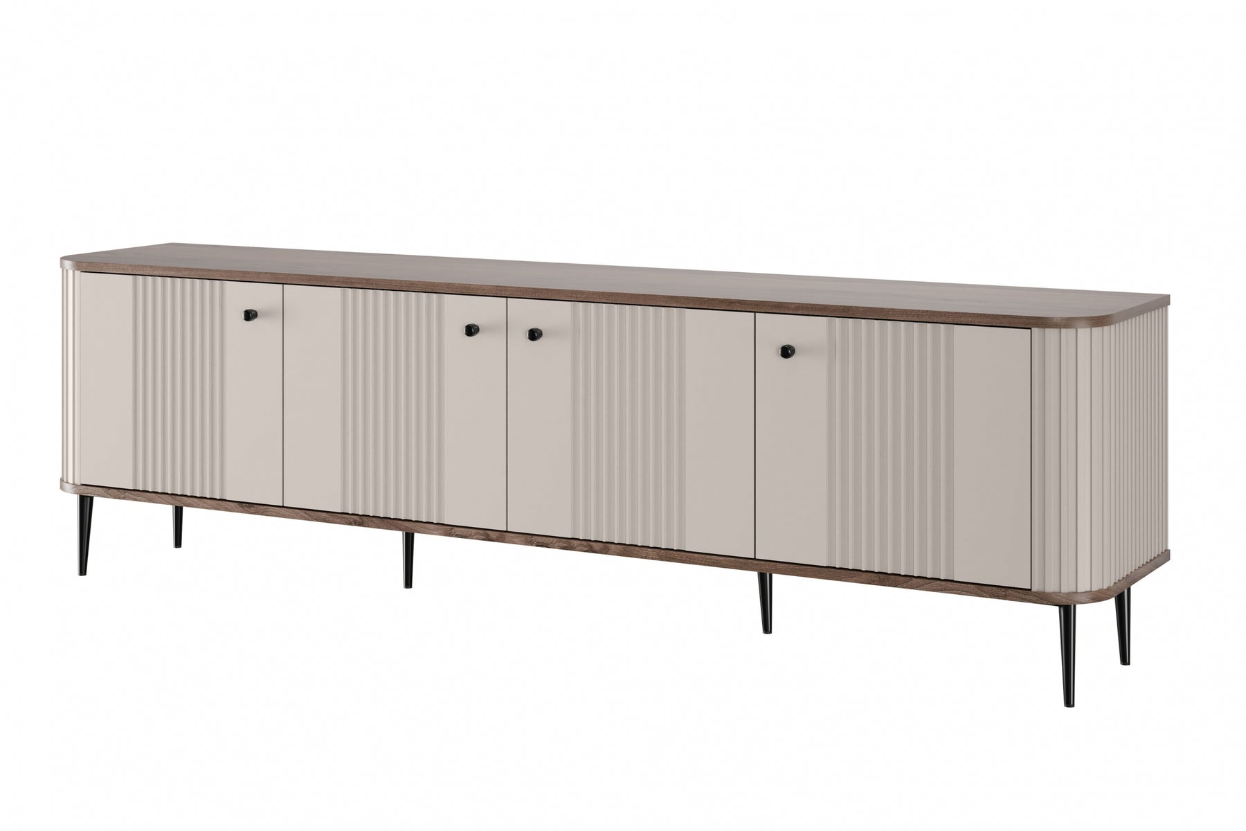 Mobile TV 4 ante con piede in metallo Liberty 187x51 cm