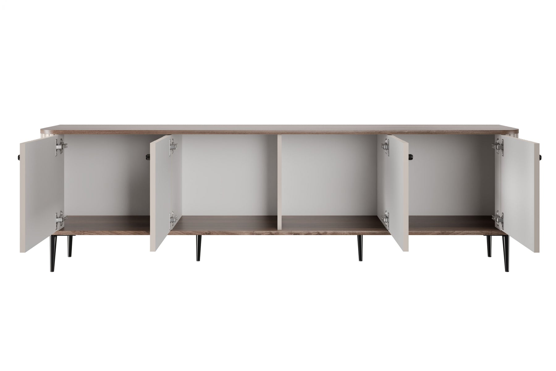 Mobile TV 4 ante con piede in metallo Liberty 187x51 cm