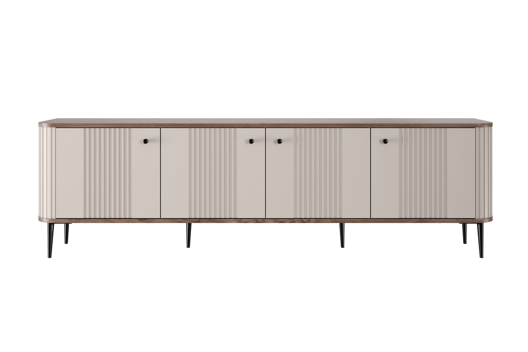 Mobile TV 4 ante con piede in metallo Liberty 187x51 cm