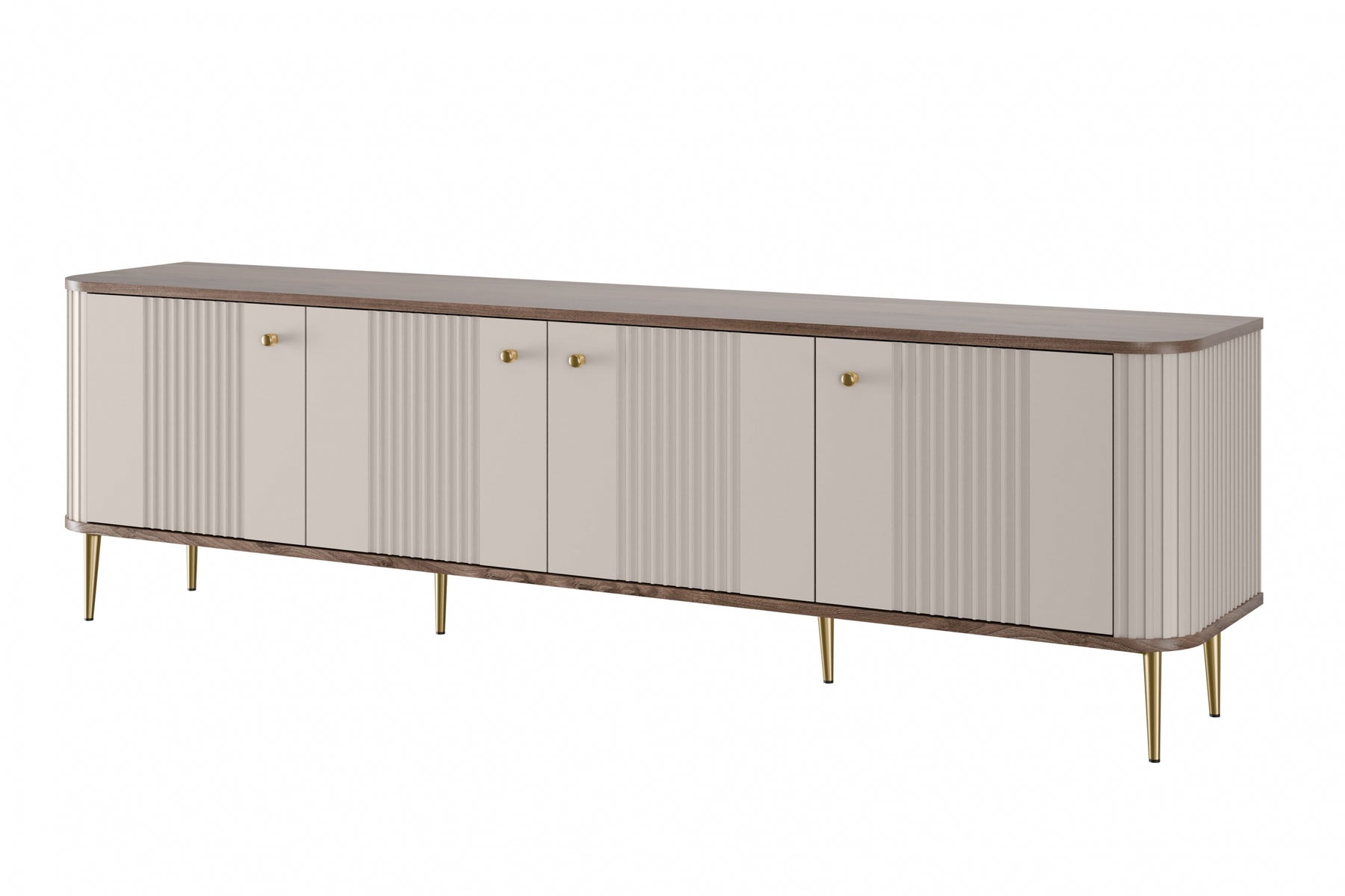 Mobile TV 4 ante con piede in metallo Liberty 187x51 cm