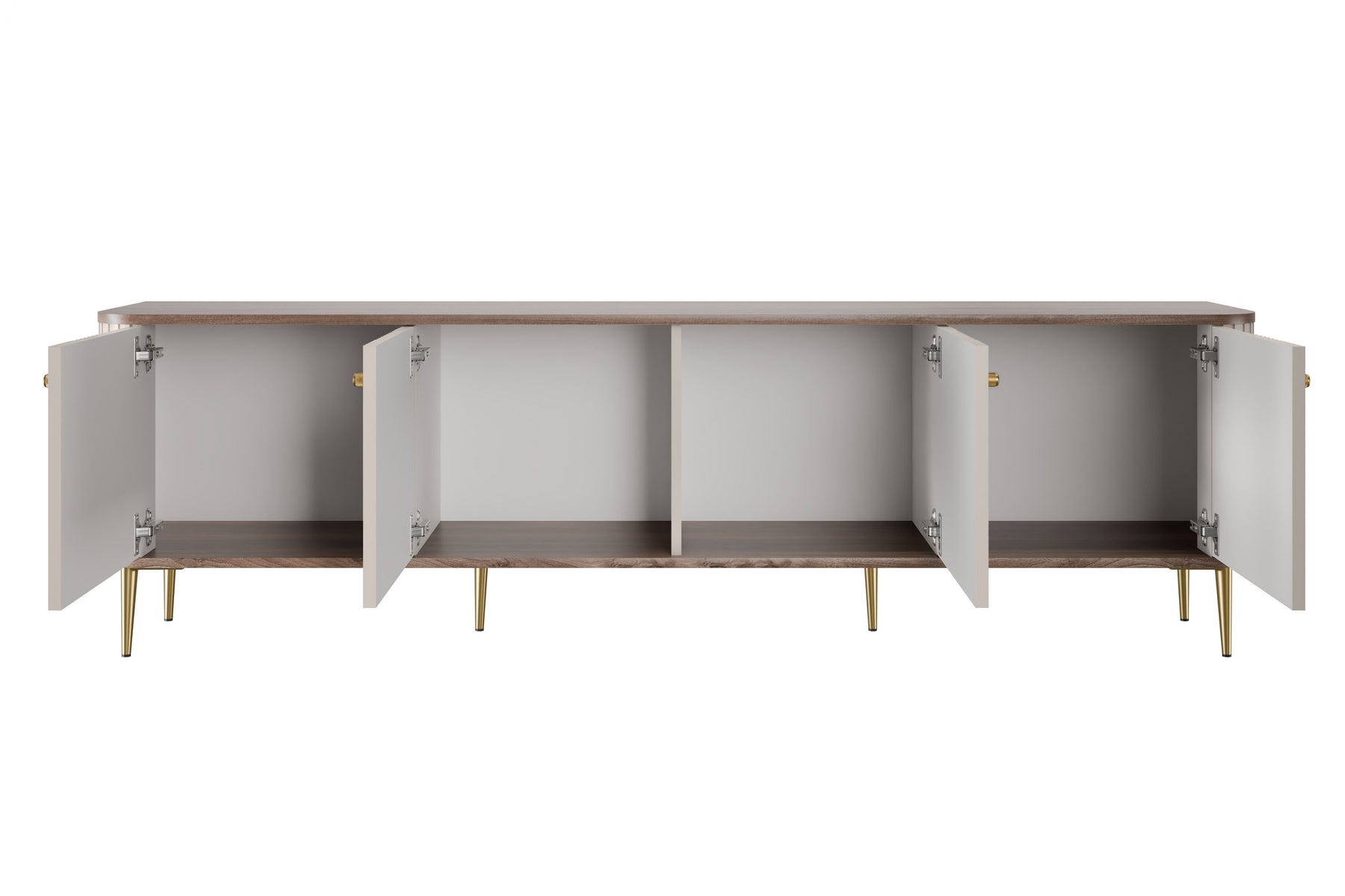 Mobile TV 4 ante con piede in metallo Liberty 187x51 cm