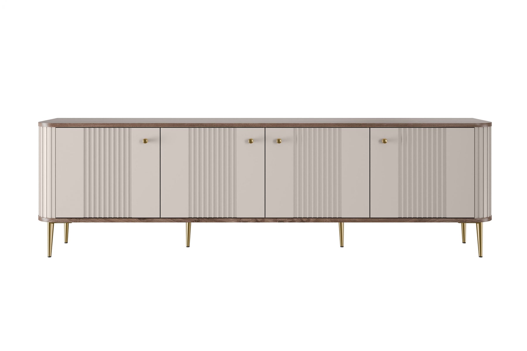 Mobile TV 4 ante con piede in metallo Liberty 187x51 cm