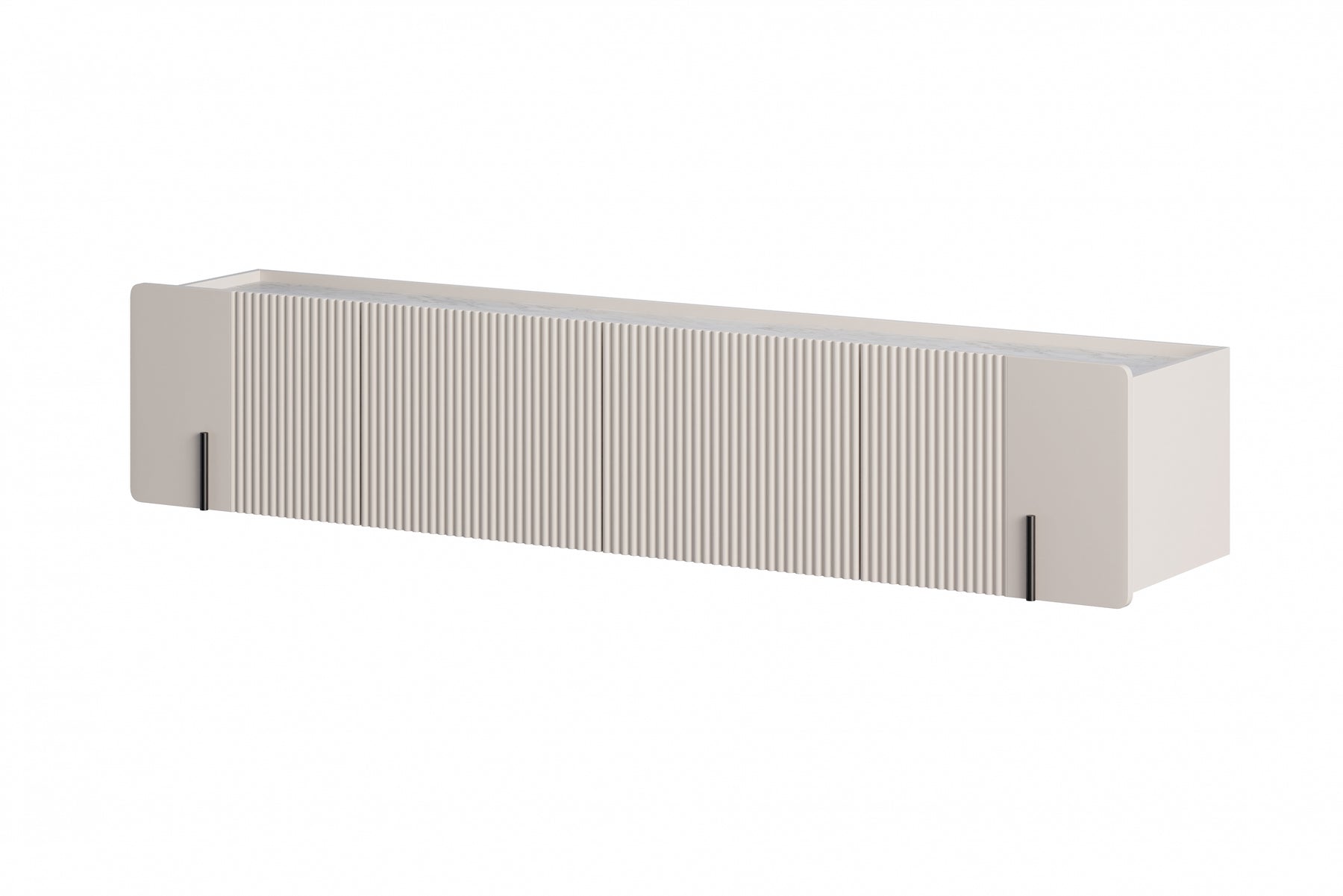 Mobile TV 2 ante 2 cassetti sospeso cashmere Miami 200x40 cm
