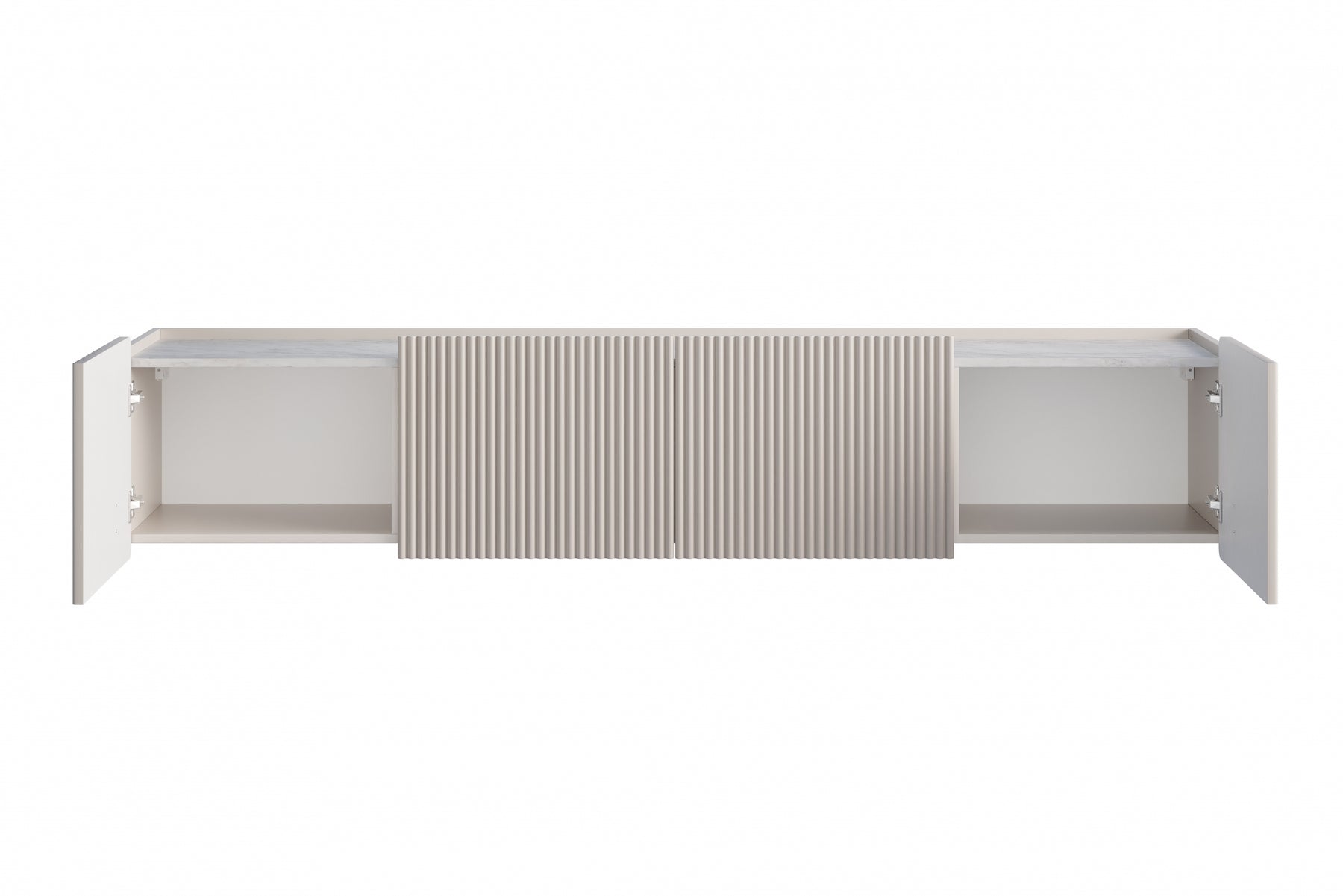 Mobile TV 2 ante 2 cassetti sospeso cashmere Miami 200x40 cm