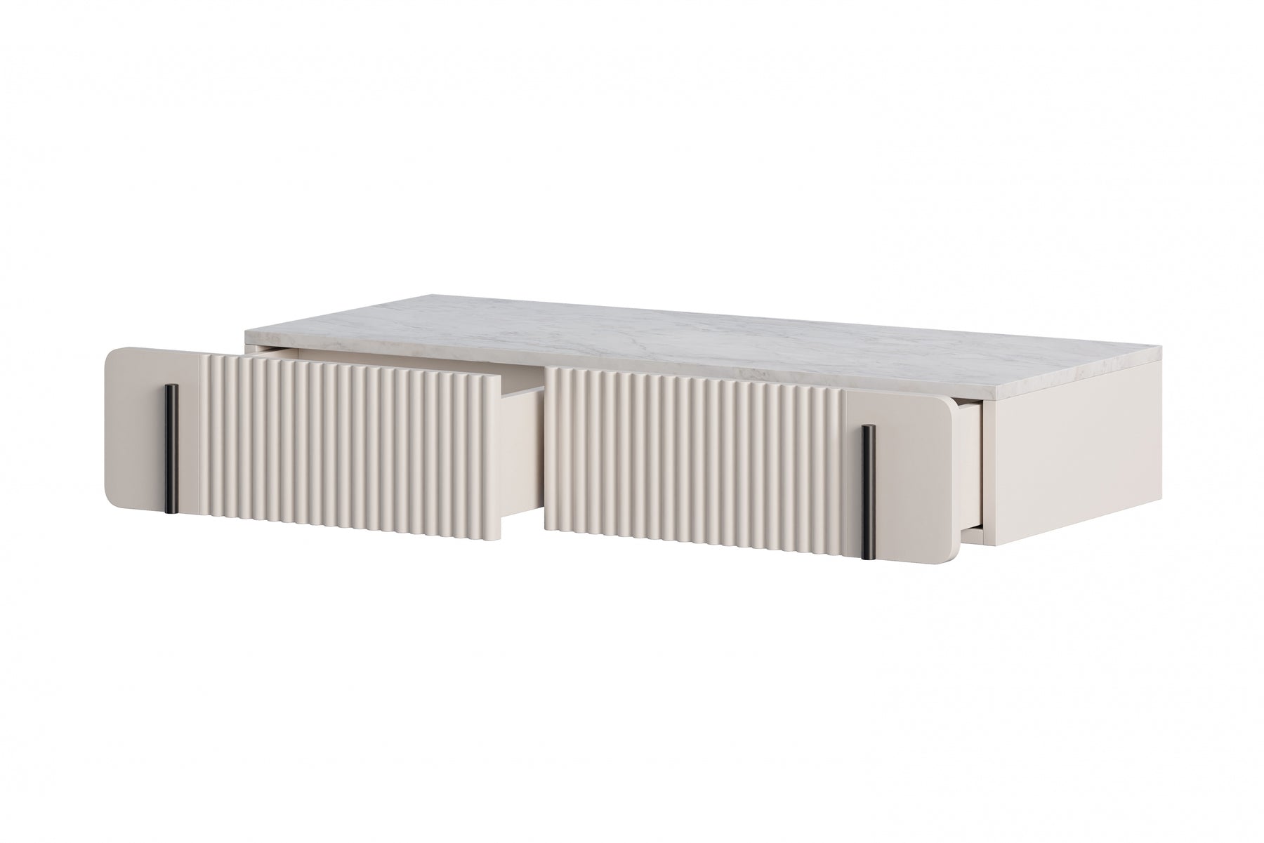 Consolle sospesa 2 cassetti Miami 100x17 cm