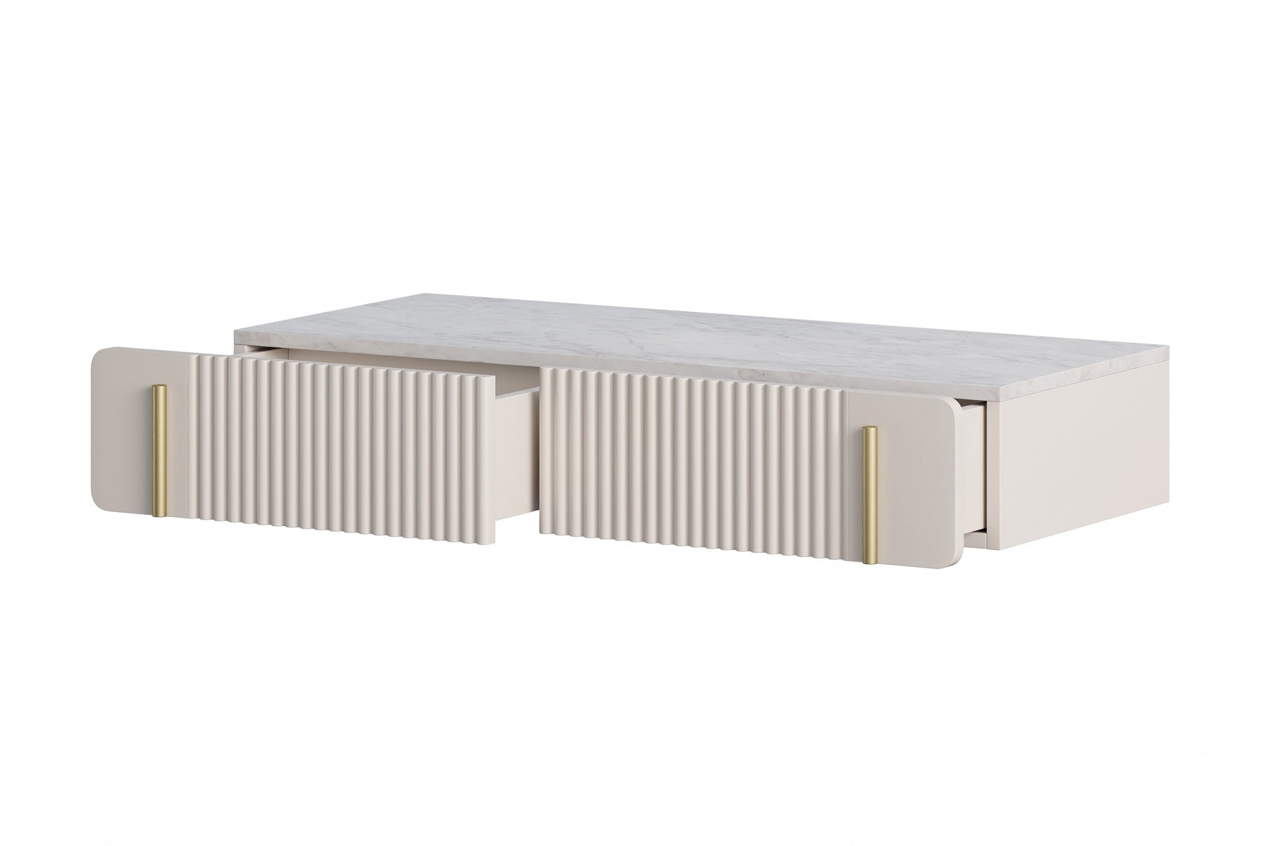 Consolle sospesa 2 cassetti Miami 100x17 cm