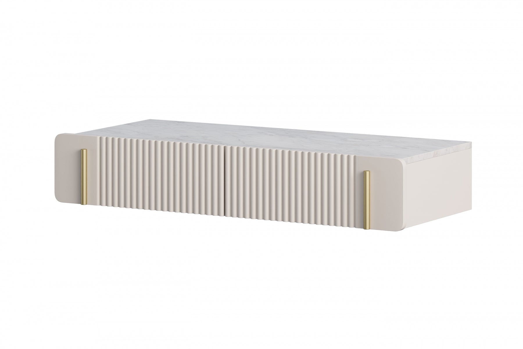 Consolle sospesa 2 cassetti Miami 100x17 cm