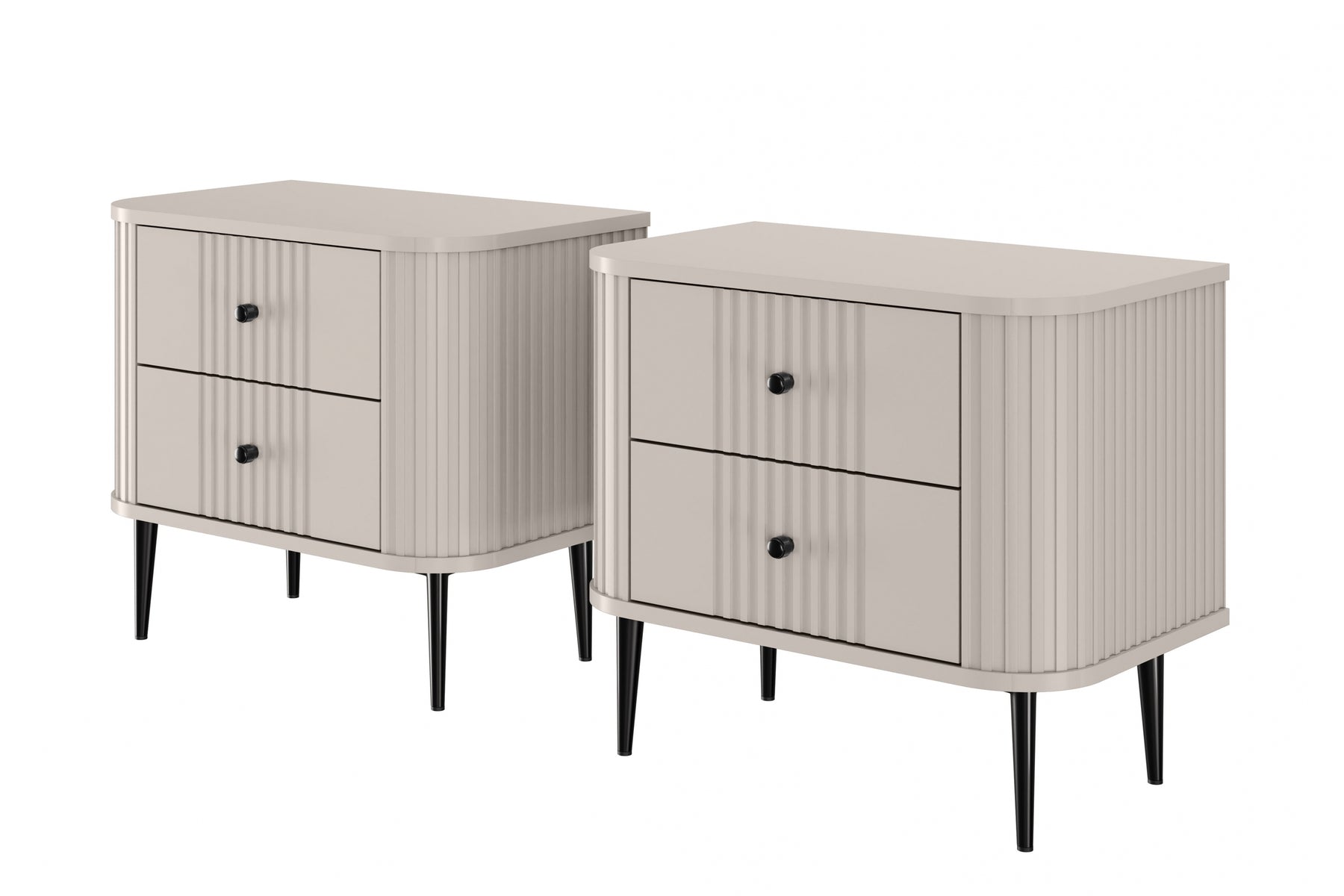 Set di 2 comodini 2 cassetti Liberty 58x51 cm