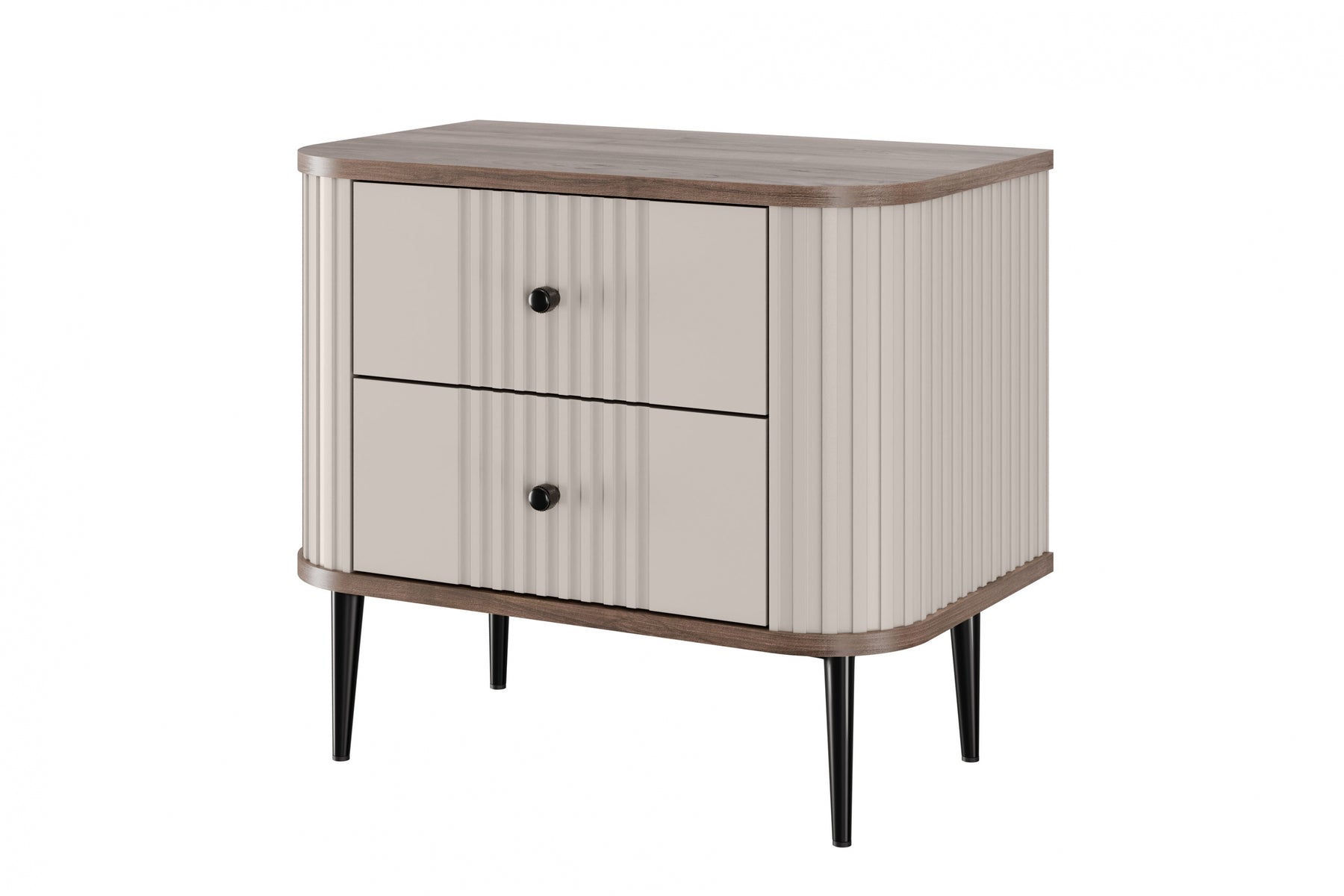 Set di 2 comodini 2 cassetti Liberty 58x51 cm