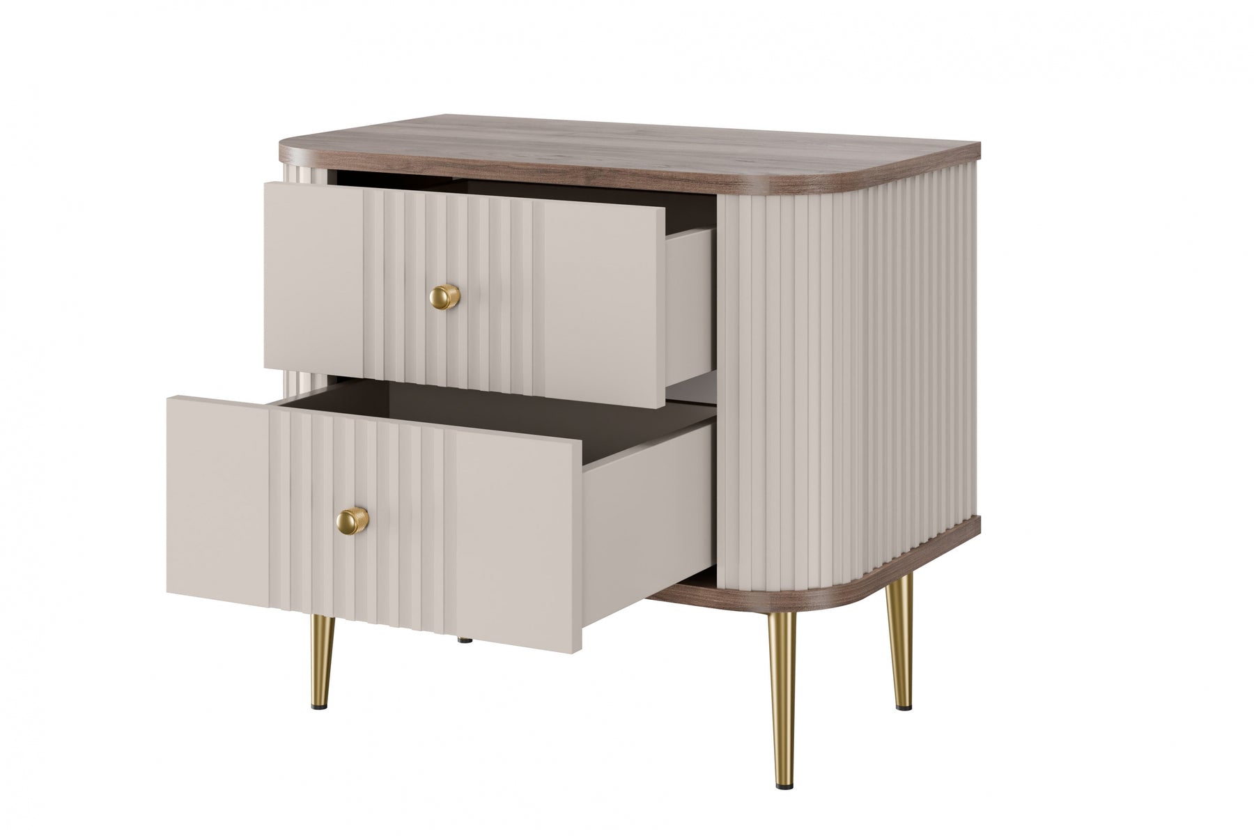Set di 2 comodini 2 cassetti Liberty 58x51 cm