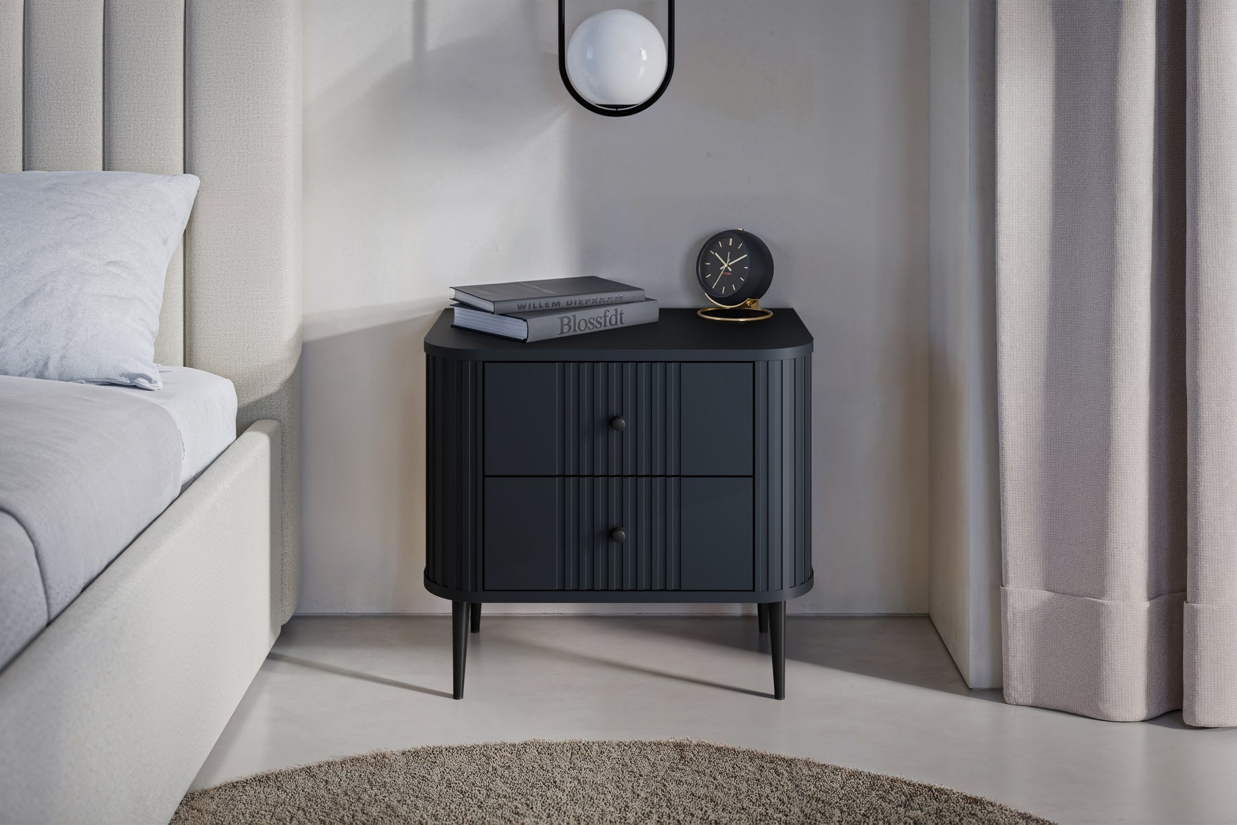 Set di 2 comodini 2 cassetti Liberty 58x51 cm