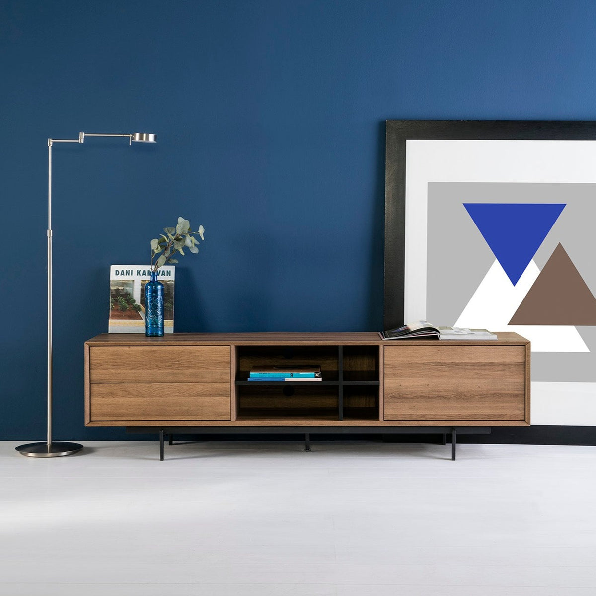 Mobile TV rovere scuro Santerno 180x40cm