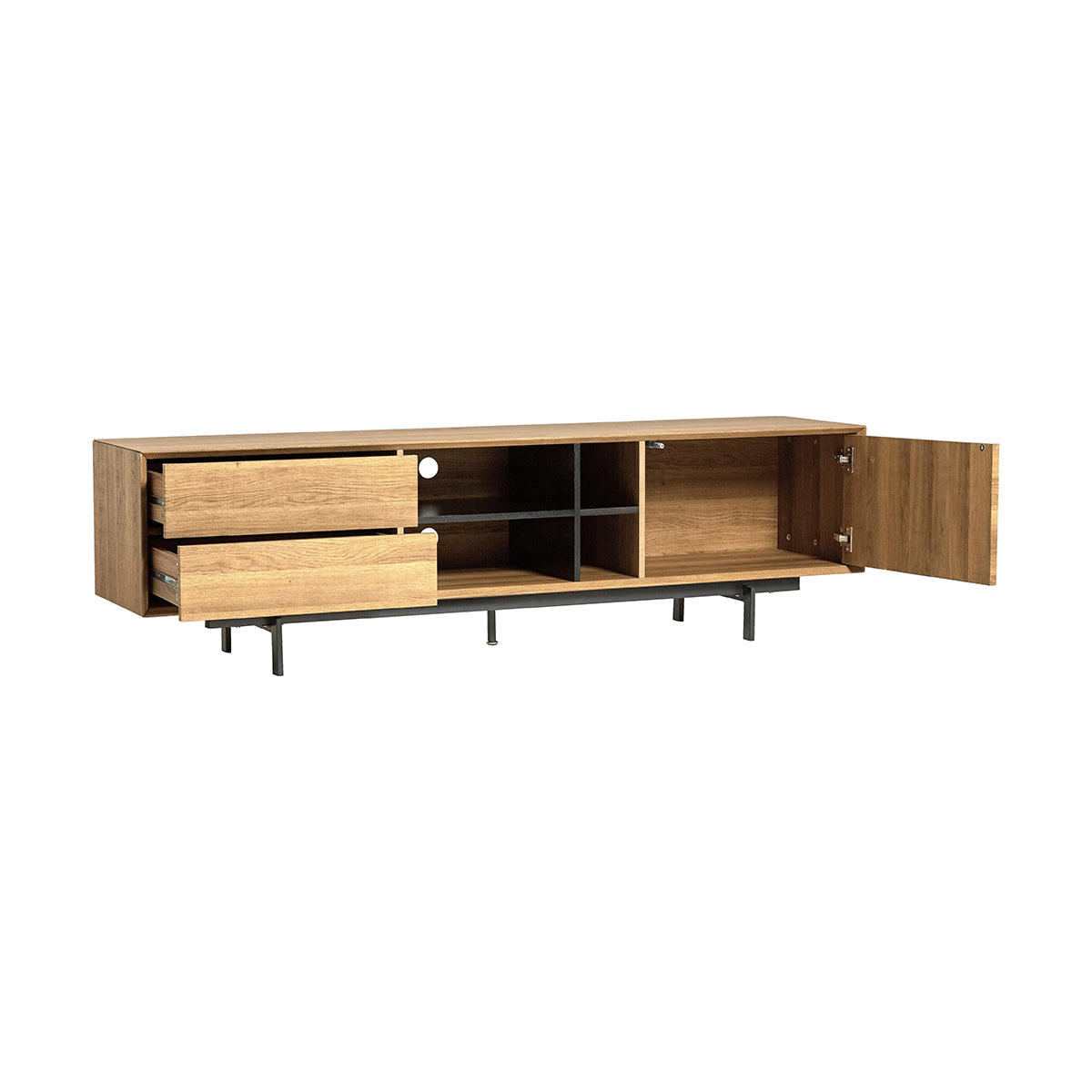 Mobile TV rovere scuro Santerno 180x40cm