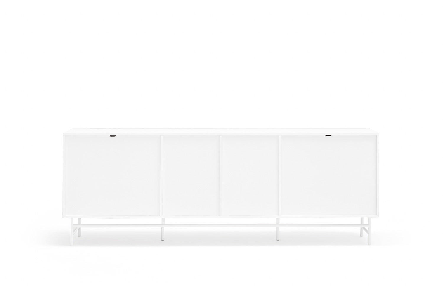 Madia 8 cassetti 2 ante bianco Punto di Teulat 212x47 cm