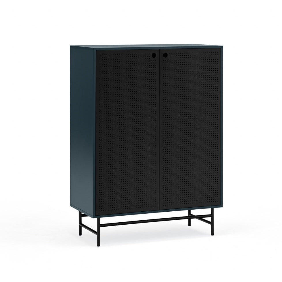 Credenza 2 ante blu Punto di Teulat 93x130 cm