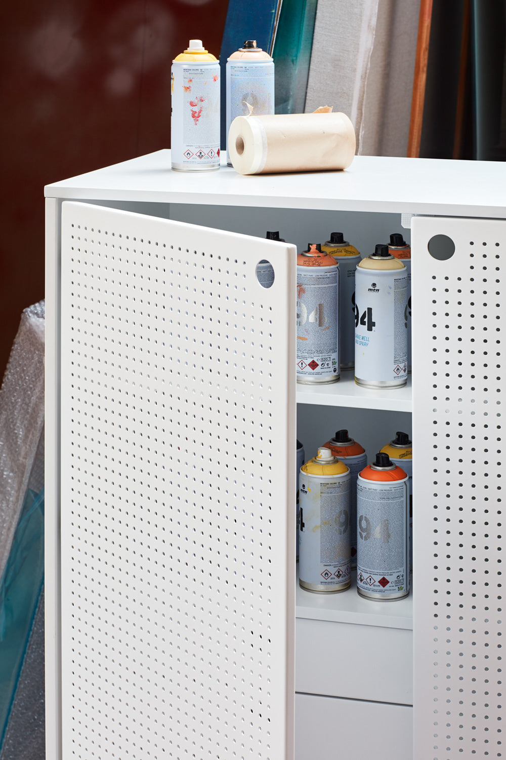 Credenza 2 ante bianco Punto di Teulat 93x130 cm