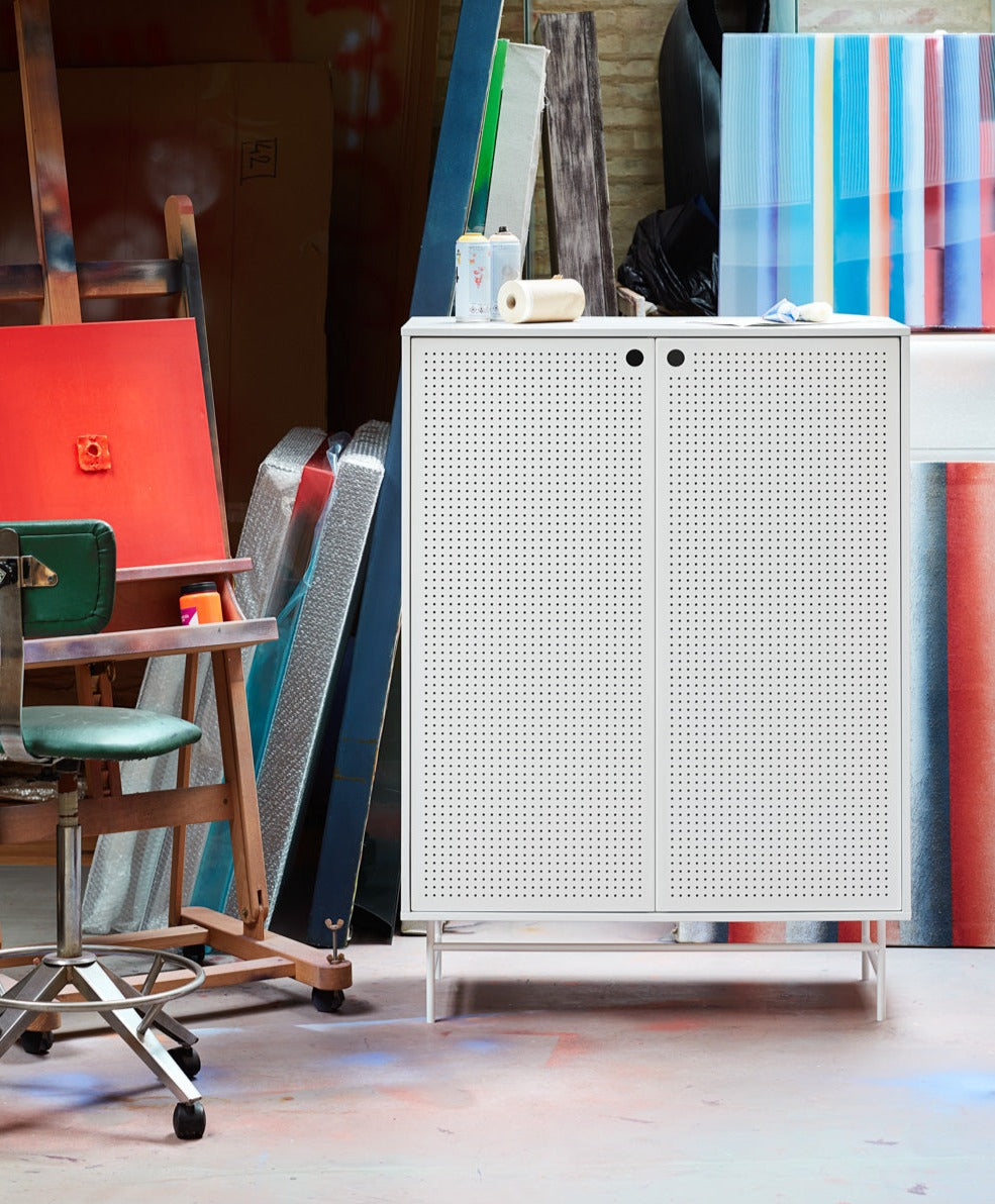 Credenza 2 ante bianco Punto di Teulat 93x130 cm