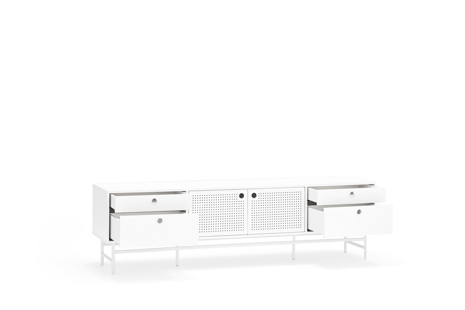 Mobile TV bianco Punto di Teulat 180x40 cm