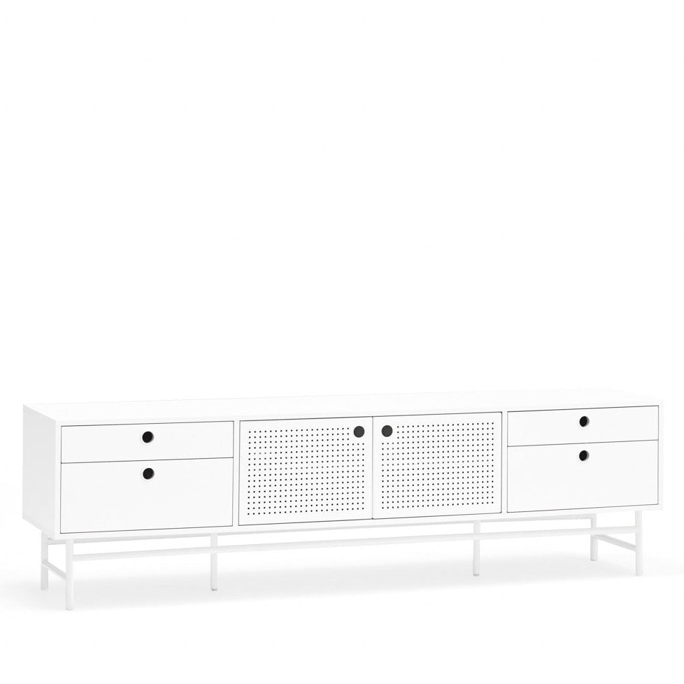 Mobile TV bianco Punto di Teulat 180x40 cm