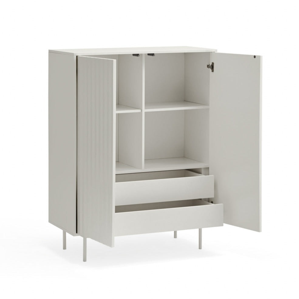 Credenza bianca 2 ante Sierra di Teulat 97x130 cm