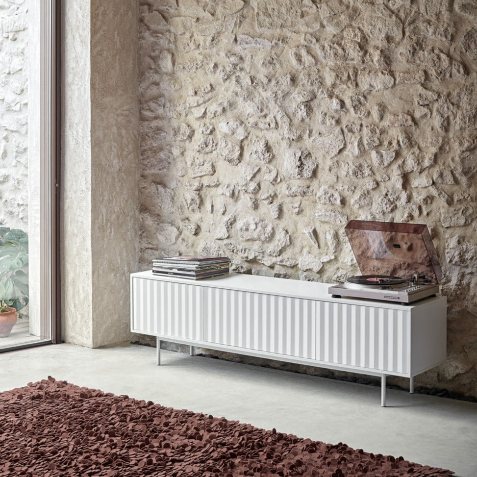 Mobile TV 2 ante e ribalta bianco Sierra di Teulat 180x40 cm