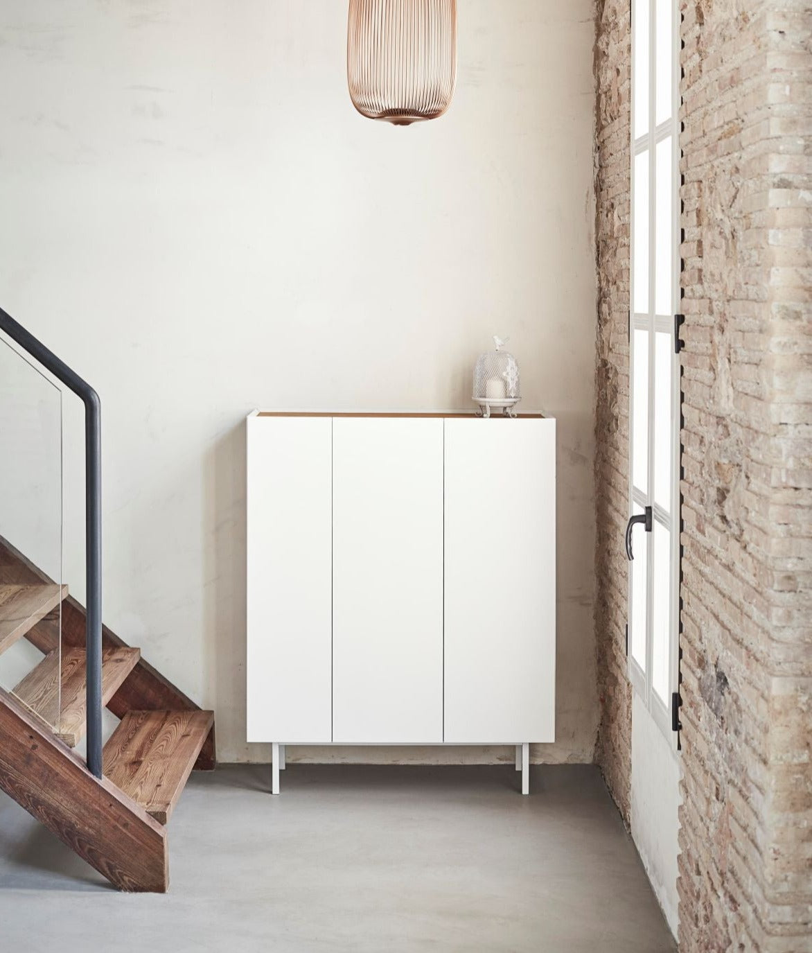 Credenza 3 ante bianco Arista di Teulat 95x120 cm