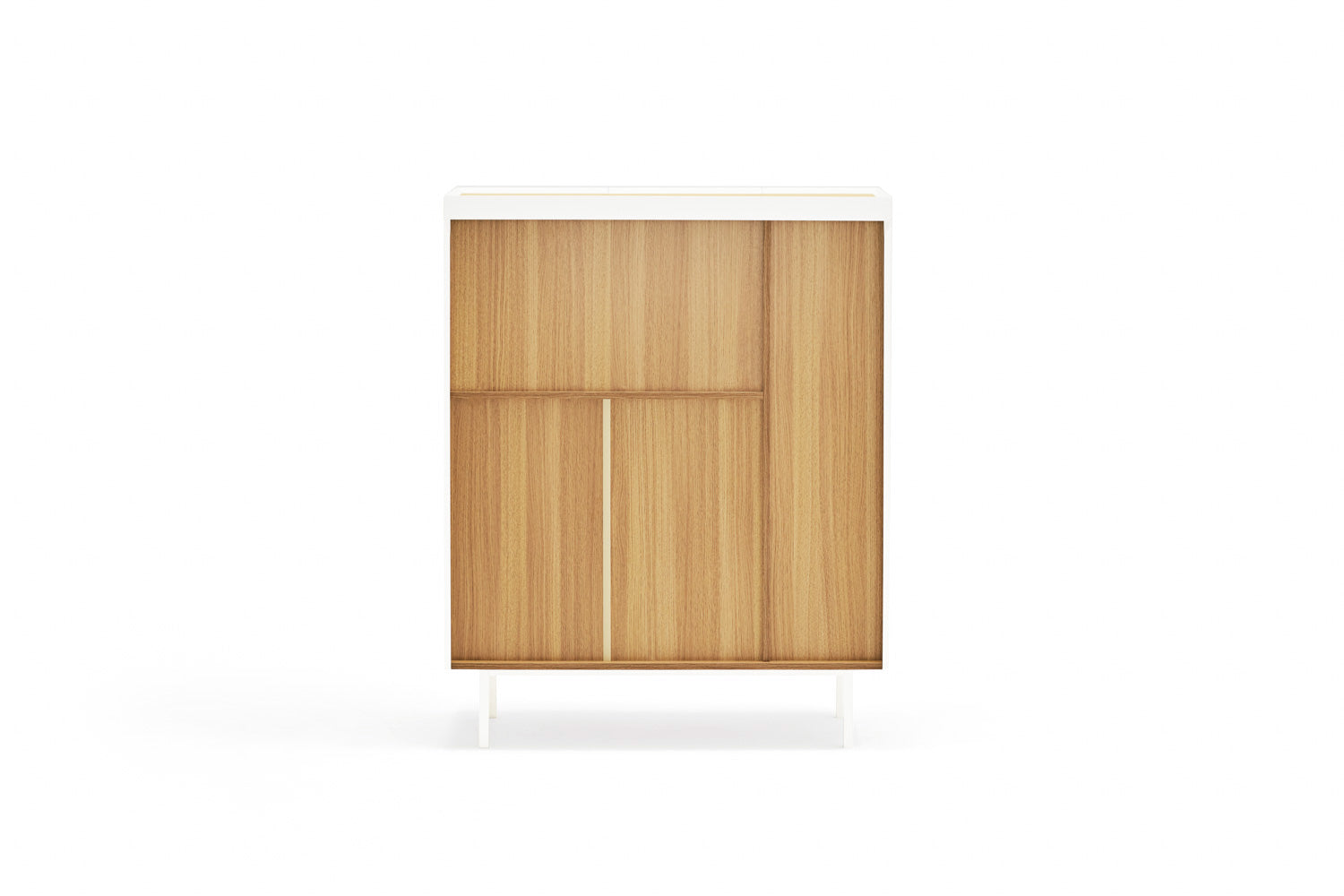 Credenza 3 ante bianco Arista di Teulat 95x120 cm