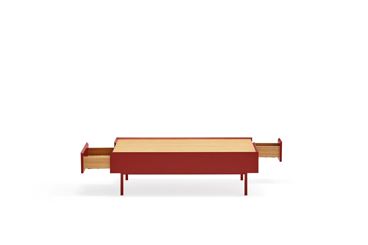 Tavolino per Soggiorno rosso Arista Teulat 110x60 cm