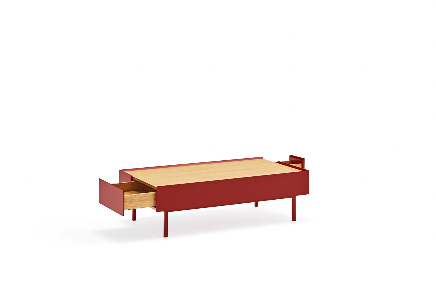 Tavolino per Soggiorno rosso Arista Teulat 110x60 cm