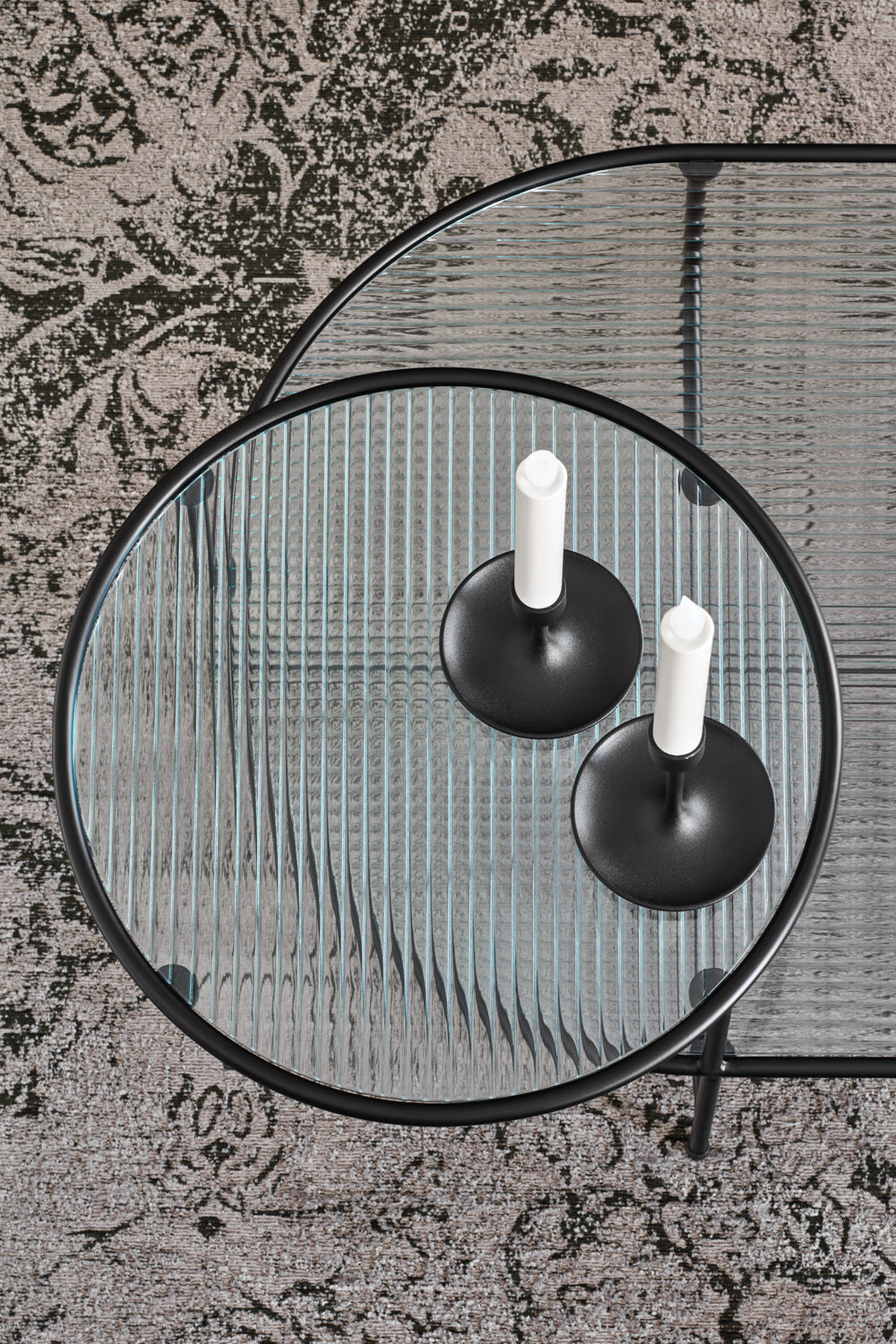 Set di 2 Tavolini per Soggiorno Tavolino nero Nix di Teulat 120x60 cm