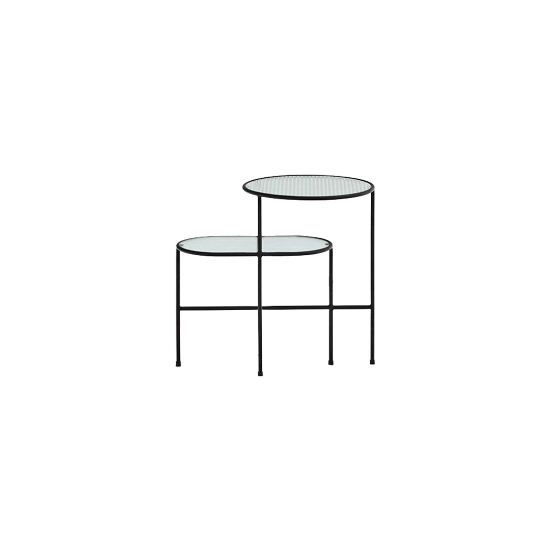 Set di 2 tavolini per Salotto nero Nix di Teulat 60x40 cm