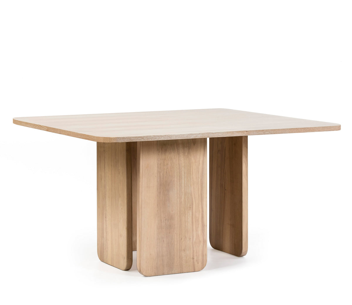 Tavolo 4 posti in legno frassino naturale Arq di Teulat 137x137 cm