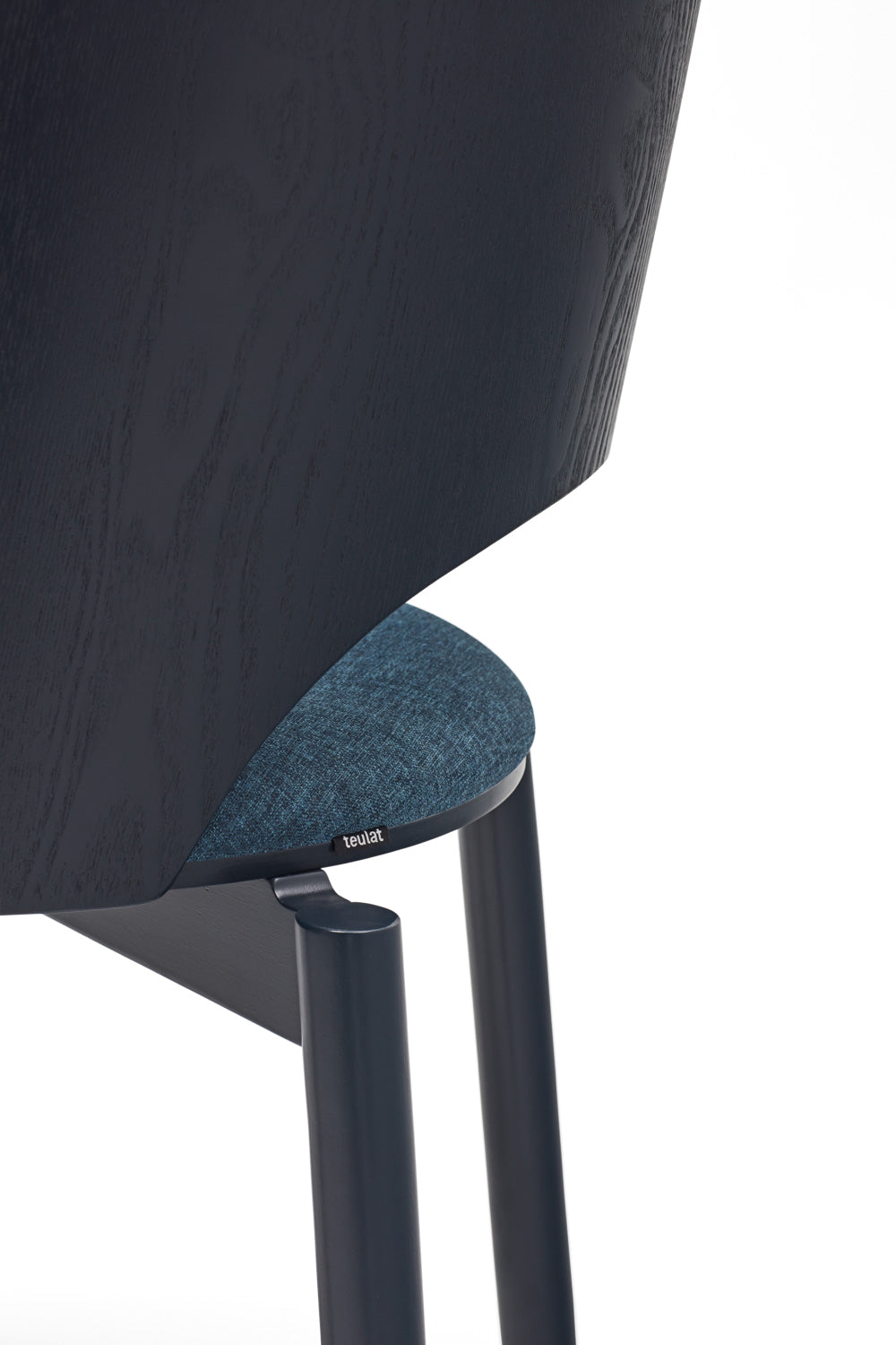 Set 2 sedie in frassino blu Dam 50x78 h45 cm