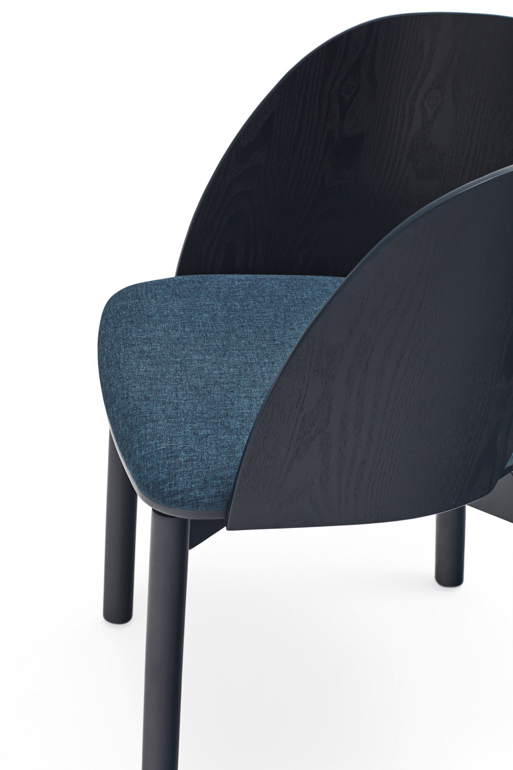 Set 2 sedie in frassino blu Dam 50x78 h45 cm