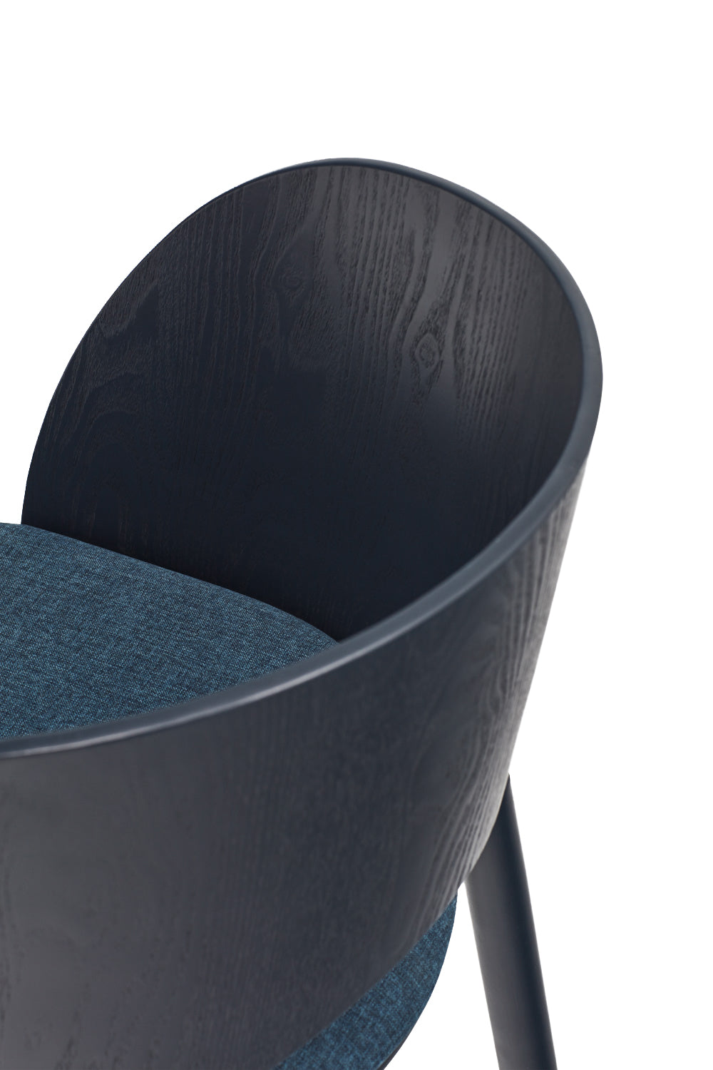Set 2 sedie in frassino blu Dam 50x78 h45 cm