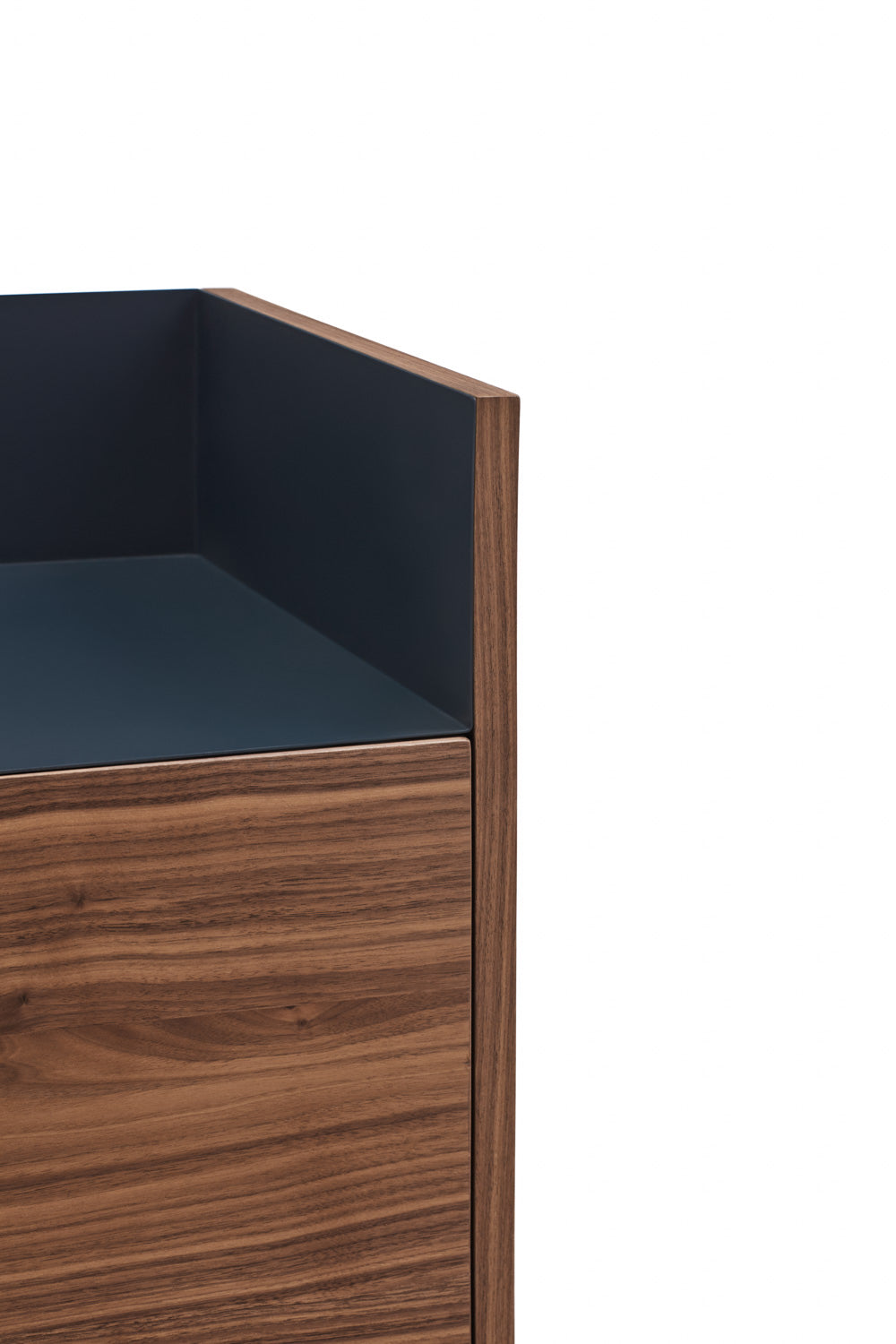 Credenza 2 ante noce/blu Valley di Teulat 92x130 cm