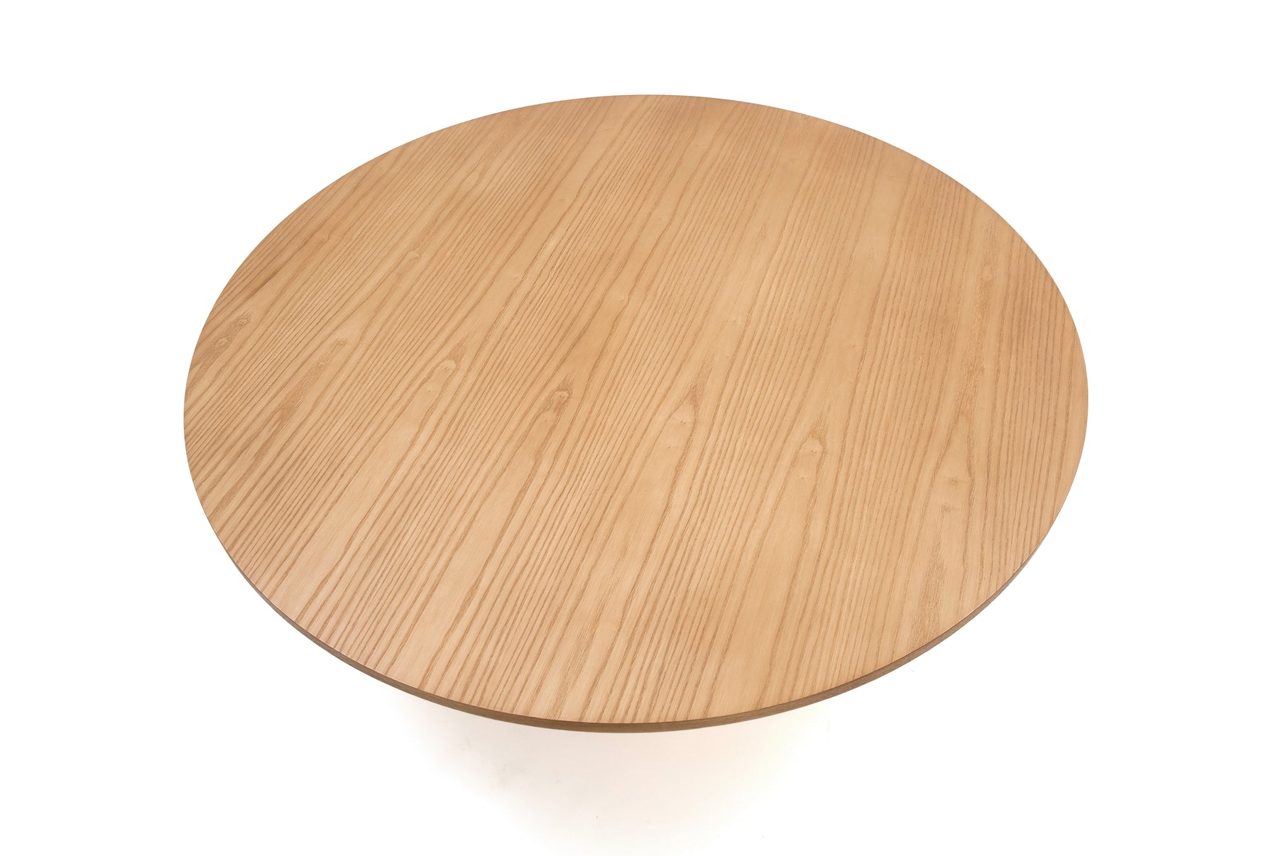 Tavolino basso tondo legno naturale Cep di Teulat Ø110 h36 cm