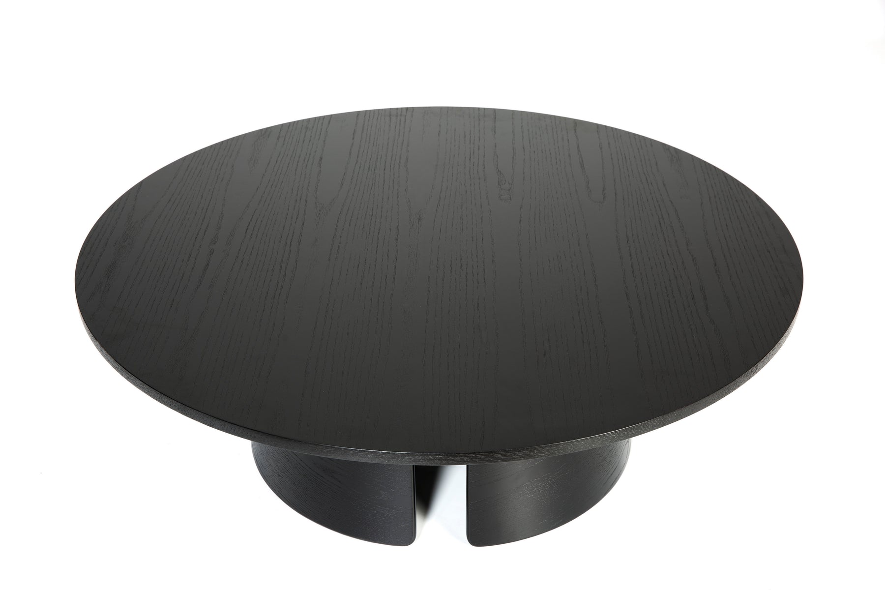 Tavolino basso tondo nero Cep di Teulat Ø110 h36 cm