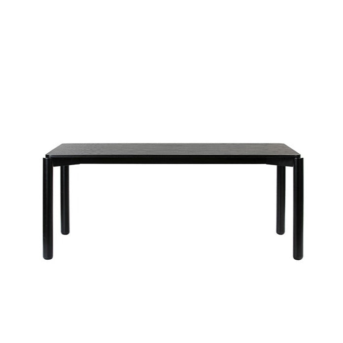 Tavolo 6 posti in legno nero Atlas di Teulat 180x100 cm