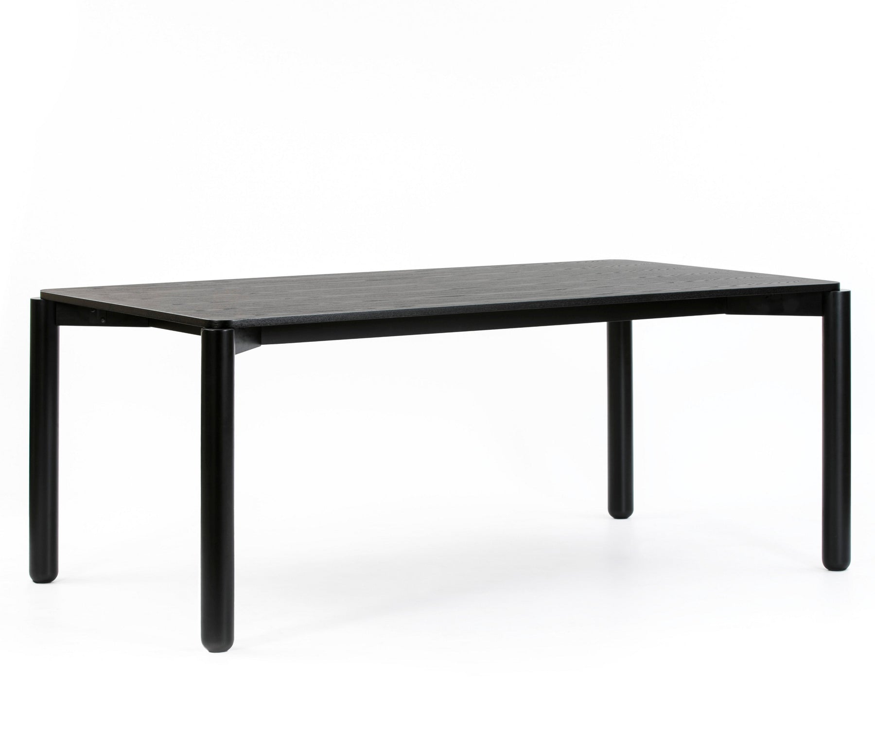 Tavolo 6 posti in legno nero Atlas di Teulat 180x100 cm