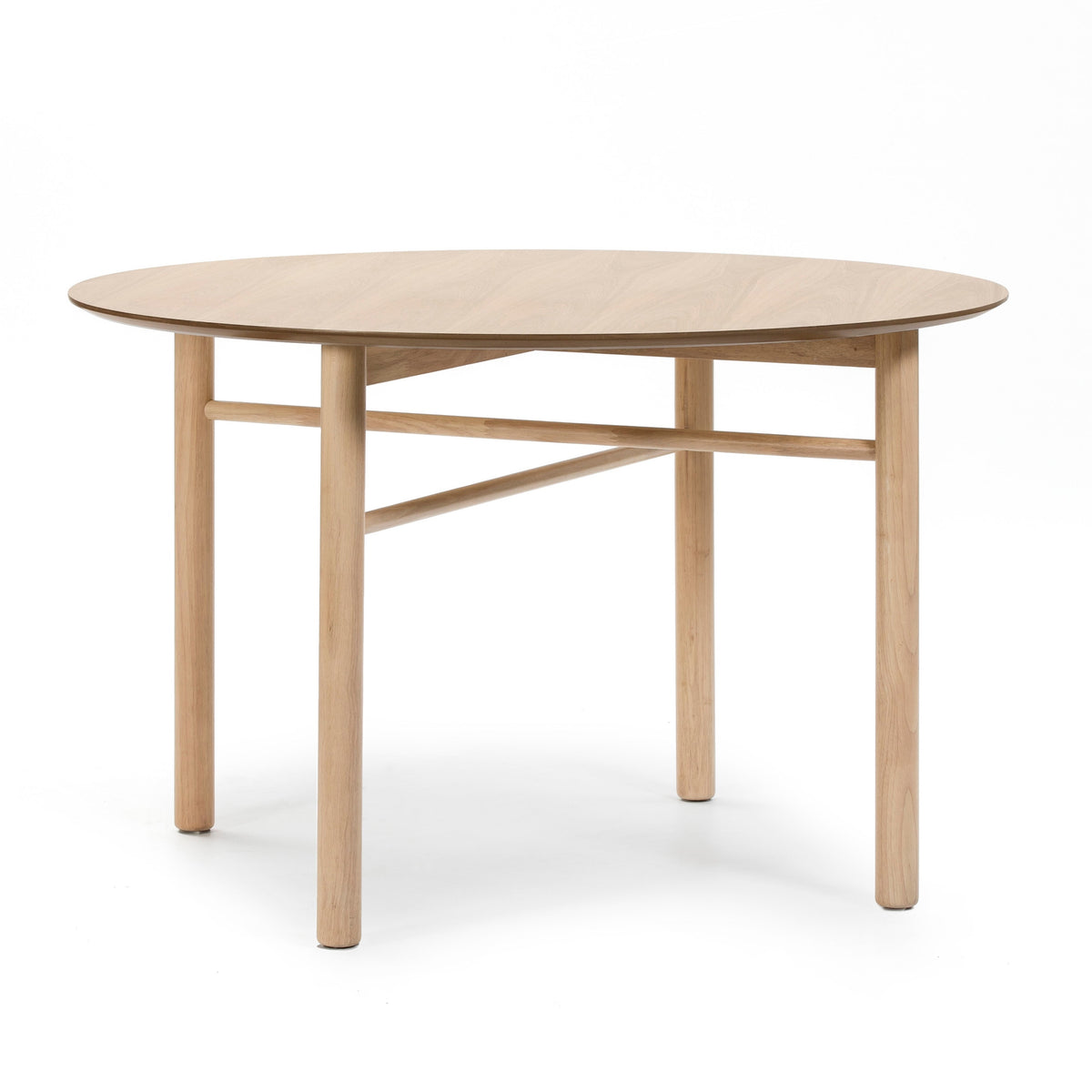 Tavolo 4 posti in legno naturale Junco Ø 120 cm