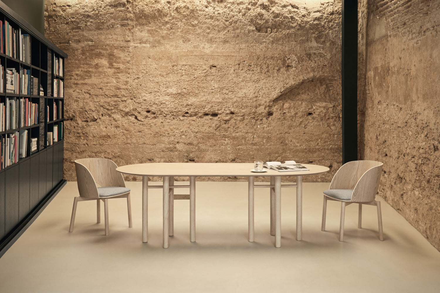 Tavolo 6 posti in legno naturale Junco 200x100 cm