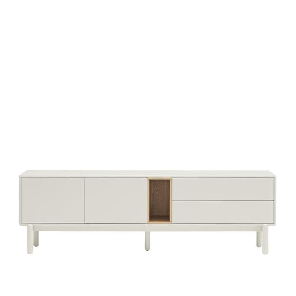 Mobile TV 2 ante 2 cassetti crema Corvo di Teulat 180x40 cm