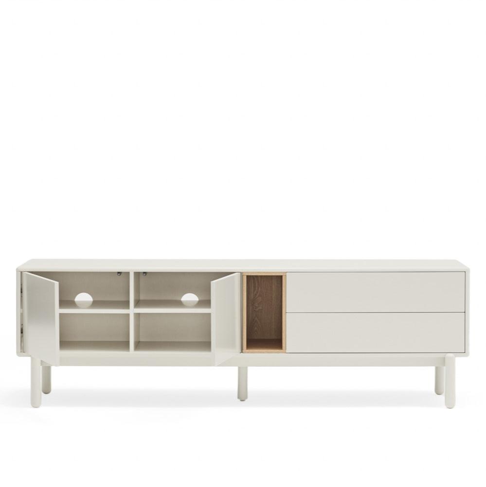 Mobile TV 2 ante 2 cassetti crema Corvo di Teulat 180x40 cm