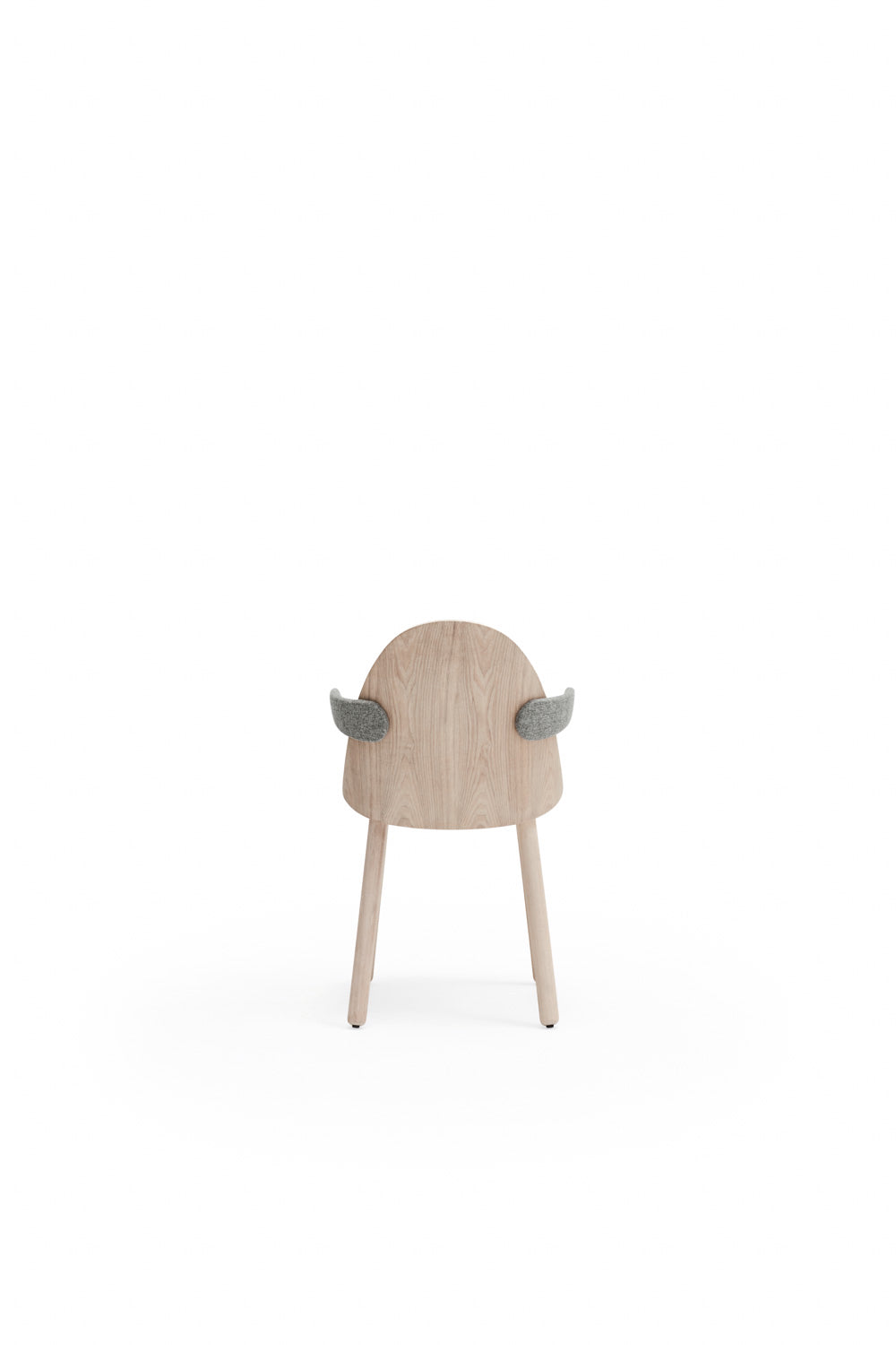 set 2 Sedie Uma in legno naturale con braccioli
