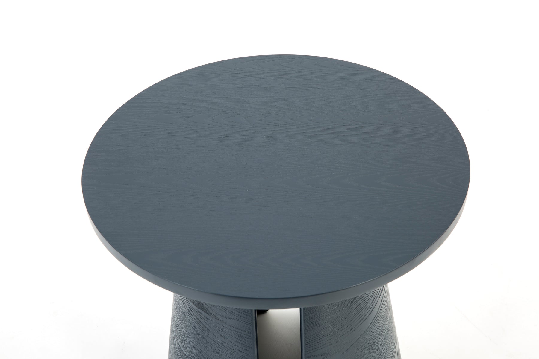 Tavolino tondo in legno blu Cep di Teulat Ø50 h50 cm